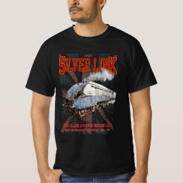 Silver Link LNER Class A4 2509 Locomotive UK flag Tシャツ