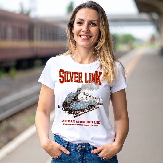 Silver Link - LNER Class A4 2509 Steam Train Loco Tシャツ