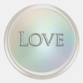 Silver Love Envelope Seal ラウンドシール (正面)
