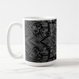 Silver Mandala Mug コーヒーマグカップ