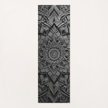 Silver Mandala Yoga Mat