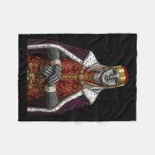 Silver Mask King Baldwin Iv Golden Mask Medieval A フリースブランケット (正面(横))