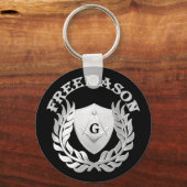 Silver masonry symbol キーホルダー (正面)