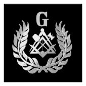 Silver masonry symbol ポスター (正面)