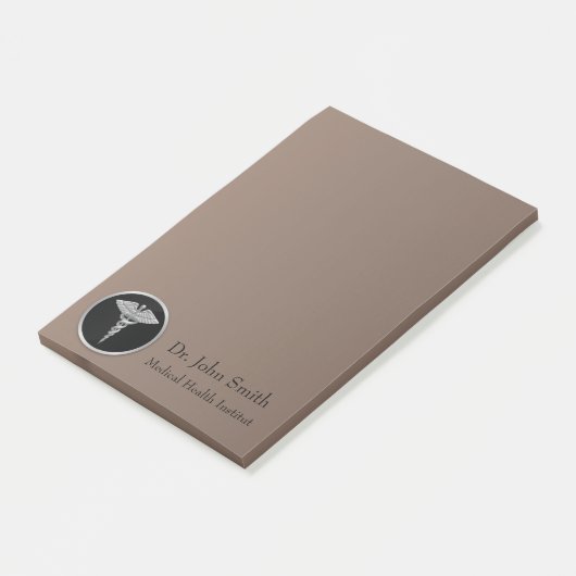 Silver Medical Caduceus - Post-it® Notes ポストイット (アングル)