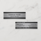 Silver Metal名刺テンプレート（汎用） スキニー名刺 (正面/裏面)