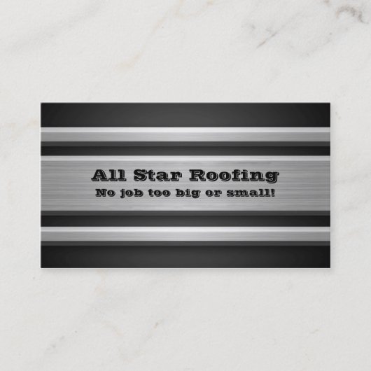 Silver Metal名刺テンプレート(汎用) 名刺 (正面)