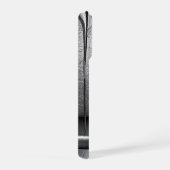 Silver Metal Eagle Emblem With Dripping Paint iPhoneケース (右側面)