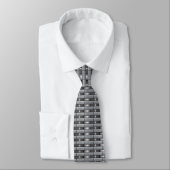 Silver Metallic Band Neck Tie ネクタイ (タイ)