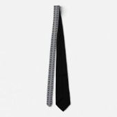 Silver Metallic Band Neck Tie ネクタイ (裏面)