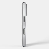 Silver Metallic Texture Stainless Steel Look Case-Mate iPhoneケース (裏面 / 右)