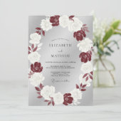 Silver Moody Winter Wedding 招待状 (スタンド正面)