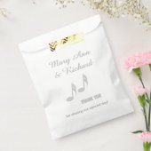 Silver Music Notesありがとう フェイバーバッグ (封をした状態)