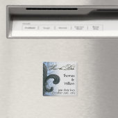 silver/navy "iron（紋章の）フラ・ダ・リ"日付を保存 – Fr マグネット (インサイチュ (食洗機))