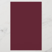 Silver on Burgundy BUDGET Wedding Invite Large (裏面)