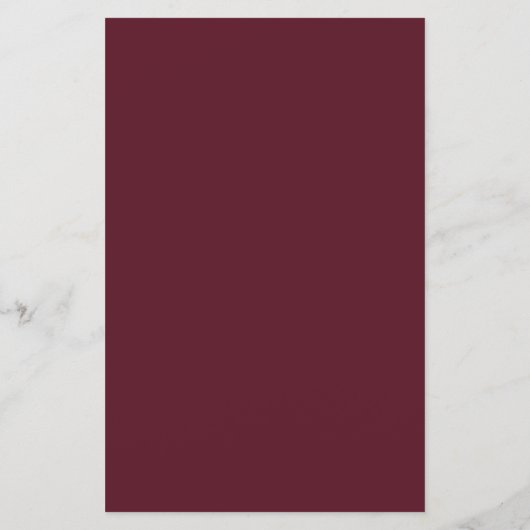 Silver on Burgundy BUDGET Wedding Invite Large (裏面)