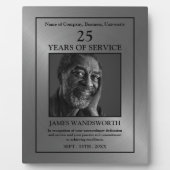 Silver/Personalized Photo - Employee Award Plaque フォトプラーク (正面)