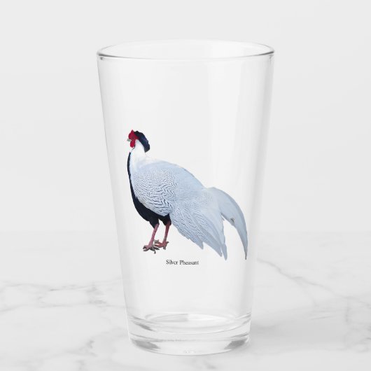 Silver Pheasant Glass Cup タンブラーグラス (正面)