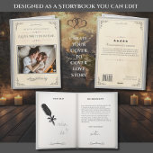 Silver Photo Book Themed Husband Anniversary カード