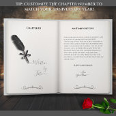 Silver Photo Book Themed Husband Anniversary カード