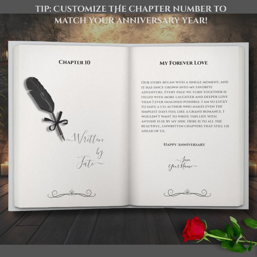 Silver Photo Book Themed Husband Anniversary カード