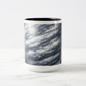 Silver Planet in Outer Space ツートーンマグカップ (中央)