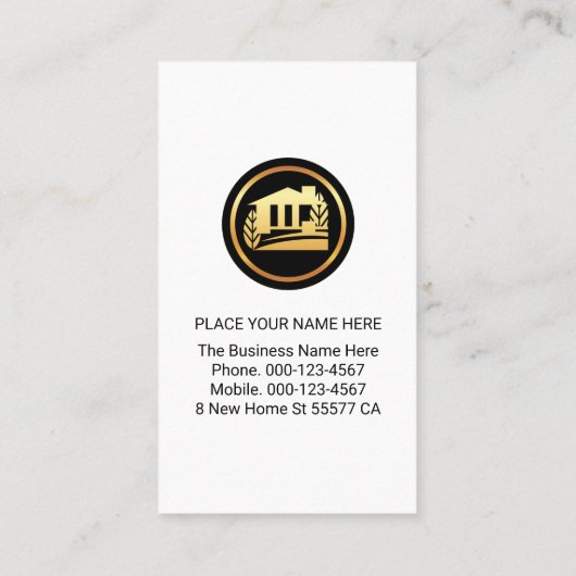 Silver Plate On A Stone Wall Builder 名刺 (裏面)