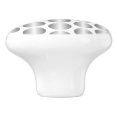 Silver Polka Dot Design セラミックノブ (側面)