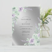 Silver Radiant Formal Wedding 招待状 (スタンド正面)