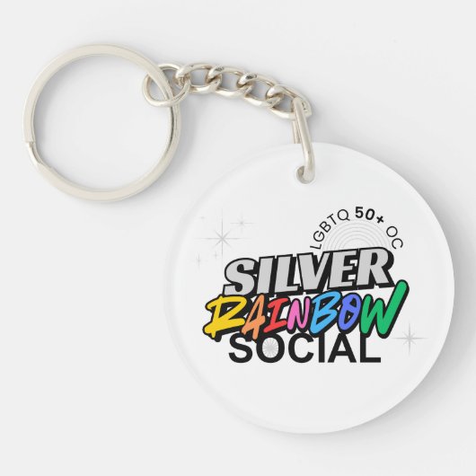 Silver Rainbow Keychain キーホルダー (正面)