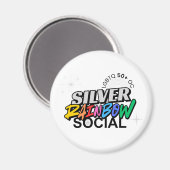 Silver Rainbow Keychain マグネット (正面/裏面)