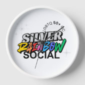 Silver Rainbow Keychain 壁時計 (正面)