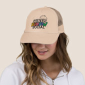 Silver Rainbow Social Trucker Hat キャップ (インサイチュ)