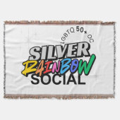 Silver Rainbow Throw Blanket スローブランケット (正面)