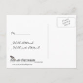 Silver RSVPポストカードにグラマラスなビーチ インビテーションポストカード (裏面)