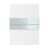 Silver Scroll Design on Silver 招待状ベリーバンド (裏面例)