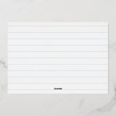 Silver Season's Greetings Photo Card |アイスブルー 箔シーズンカード (裏面)