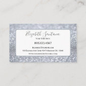 Silver Shimmery Glitter 名刺 (裏面)