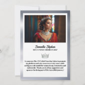 Silver Shine Pageant Platform Signature Card シーズンカード (裏面)