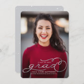 Silver Shine Photo卒業発表 案内状 (正面/裏面)