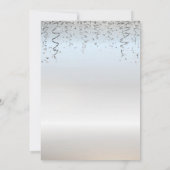 Silver Shiny Diamonds Dress Silver 50th Birthday 招待状 (裏面)