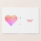 SILVER SIMPLE MINIMAL TEXT  happy birth day CARD 箔カード (内部)