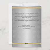 Silver Snowflake and Ornament Christmas Card シーズンカード (裏面)