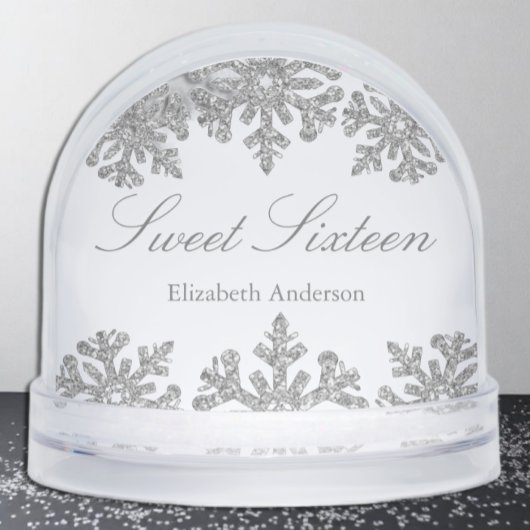 Silver Snowflake Winter Sweet 16