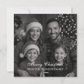 Silver Snowflakes on a Midnight Sky シーズンカード (裏面)