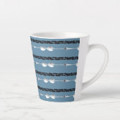 silver spoon and couched thread mug カフェラテマグ (右)