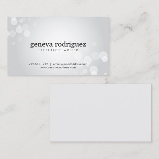 SILVER SPOTLIGHT《写真》ぼけ味No.1名刺 名刺 (正面/裏面)