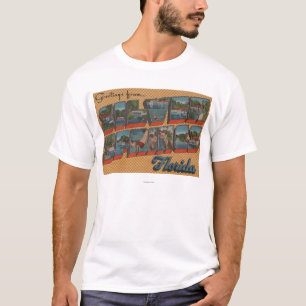 Silver Springs、フロリダ-大きい手紙場面 Tシャツ