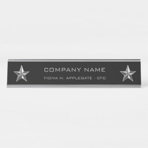 Silver Star Companyの会社の管理職 デスクネームプレート
