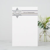 Silver Star of Davidの個人カスタム文房具 便箋 (スタンド正面)